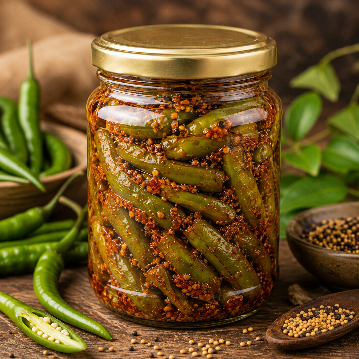 Green Mirchi Pickle